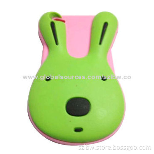 3D Cartoon Animal-shaped Silicone Case, Various Colors are Available